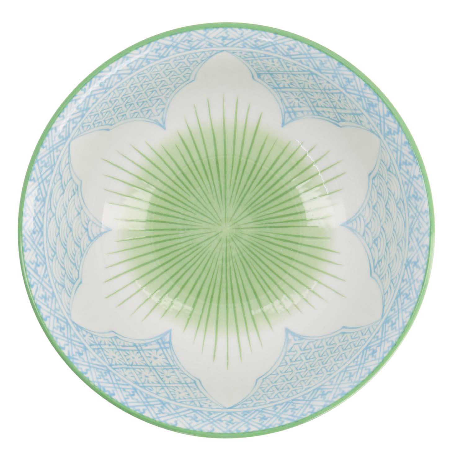 Tokyo Design Studio Lily Flower Ramen Bowl 20.5x8cm Light Blue